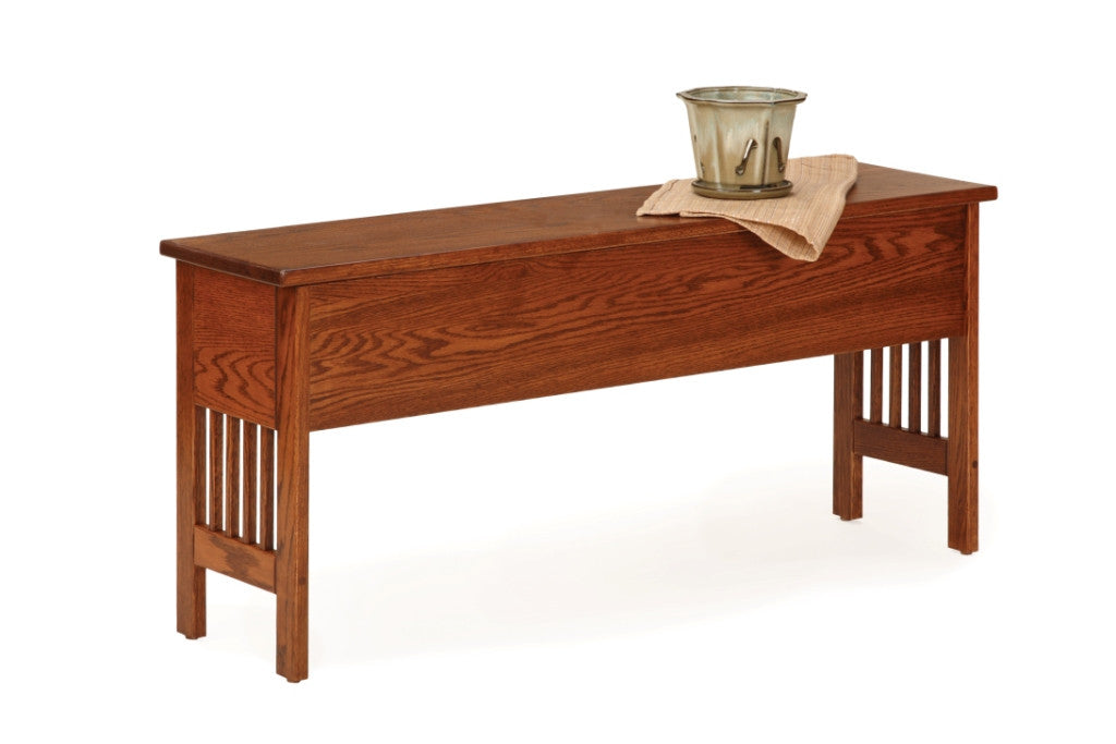 The Alamo Mission Backless Storage Bench, , - Endicott Home Furnishings