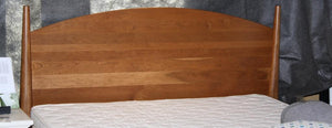 Amish made Kenton Arched Headboard Bed in Cherry  - showing headboard detail