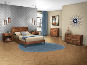 Kenton Bed with Straight Headboard - Showroom model