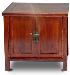 Pair of Antique Pear Wood Cabinets - Clearance