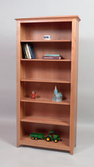 Amish Open Bookcase 18" wide