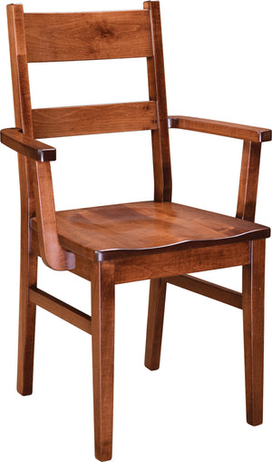 Huron dining arm chair ideal for smaller spaces - 02