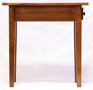 Narrow Hardwood Shaker End Table with Drawer