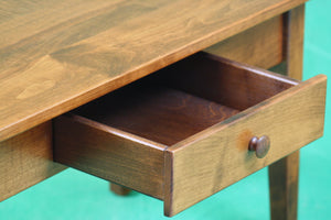 Smaller Maple Shaker Cocktail Table with Drawer - Showroom Model