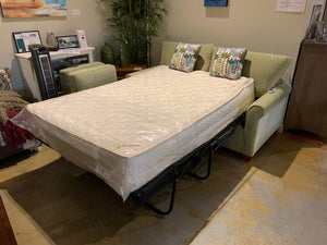 99340-RS compact Douglas Condo Full Sleeper in grade 6 Macie Lime with luxurious 11" air-over-coil mattress