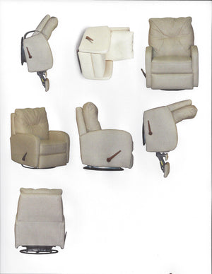 Compact Recliner in Stain-protected fabric - Showroom Models