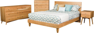 Cold Spring Solid Hardwood Mid-Century Modern Style Bed from Endicott Home Furnishings in Maine - 3